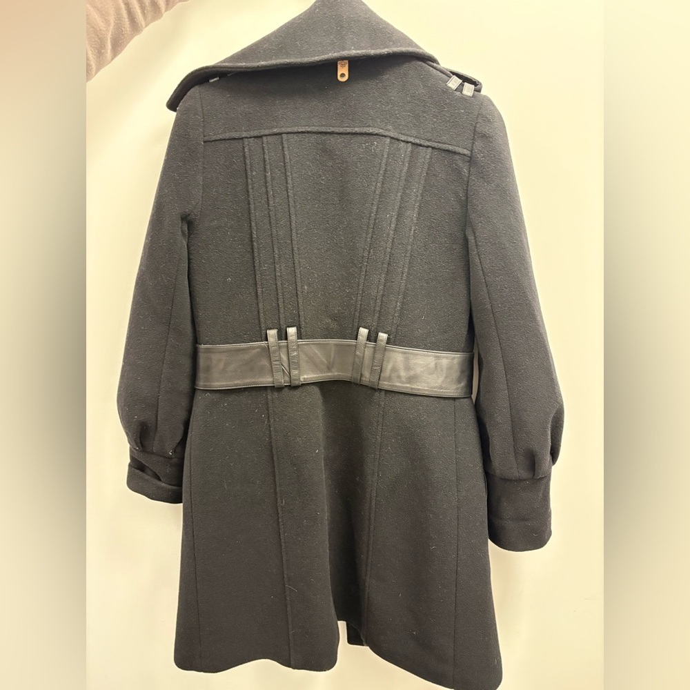 Mackage Black Coat with Gold Logo - Picture 4 of 6